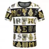 short sleeve t-shirt casual versace vintage floral homme summer letter